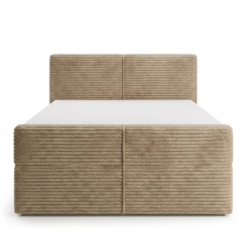 Sengepakke Kontinentalseng Sorvin 180x200 cm med opbevaring med løftemekanisme - Varm beige - Møbler - Senge - Kontinentalsenge