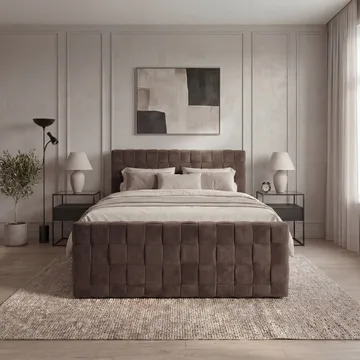 Sengepakke Kontinentalseng Tyrosen 180x200 cm med skuffeopbevaring - Mørk espresso - Møbler - Senge - Kontinentalsenge