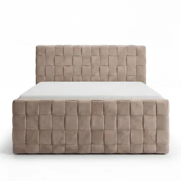 Sengepakke Kontinentalseng Tyrosen 180x200 cm med skuffeopbevaring - varm beige - Møbler - Senge - Kontinentalsenge