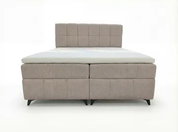 Sengepakke Kontinentalseng Vyrosen 140x200 cm med opbevaring med løft - cremet beige - Møbler - Senge - Kontinentalsenge