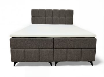 Sengepakke Kontinentalseng Vyrosen 160x200 cm med opbevaring med løft - grå - Møbler - Senge - Kontinentalsenge