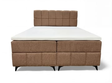Sengepakke Kontinentalseng Vyrosen 180x200 cm med opbevaring med løft - beige - Møbler - Senge - Kontinentalsenge