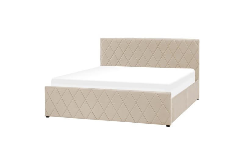 Sengeramme & sengestel Seng med opbevaring Rochefort Beige 160x200 - Møbler - Senge - Sengeramme & sengestel