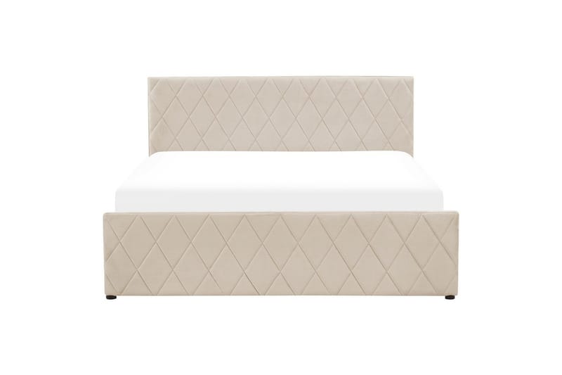 Sengeramme & sengestel Seng med opbevaring Rochefort Beige 160x200 - Møbler - Senge - Sengeramme & sengestel
