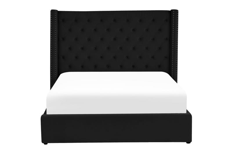 Sengeramme og sengestel Seng med opbevaring Lubbon Sort||Sølv 180x200 - Møbler - Senge - Sengeramme & sengestel