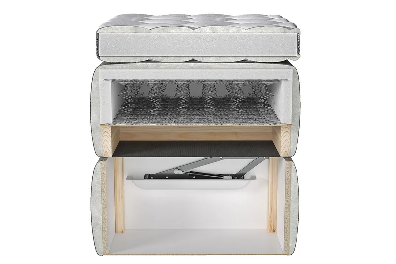 Adrianah Sengeramme 120x200 cm - Beige - Møbler - Senge - Sengeramme & sengestel