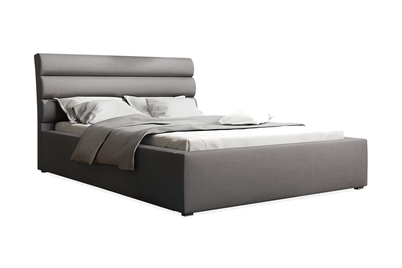 Adrianah Sengeramme 120x200 cm - Grå - Møbler - Senge - Sengeramme & sengestel