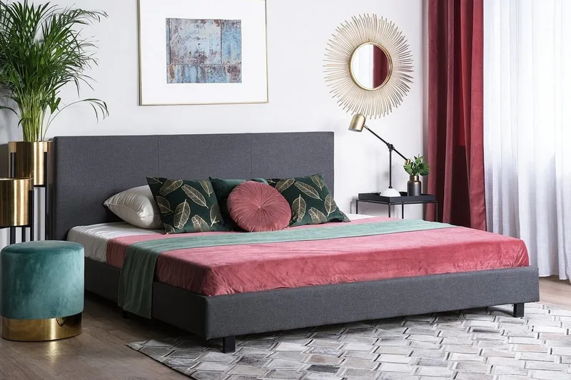 Albi Dobbelt seng 160x200 cm - Grå - Møbler - Senge - Sengeramme & sengestel