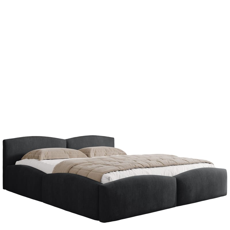 Aldrosen sengeramme med opbevaring 160x200 cm, sort