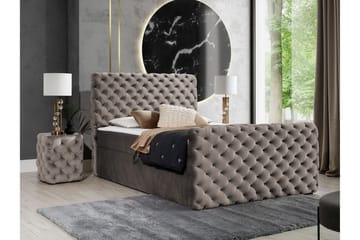 Almancil Sengeramme 140x200 cm - Brun - Møbler - Senge - Sengeramme & sengestel