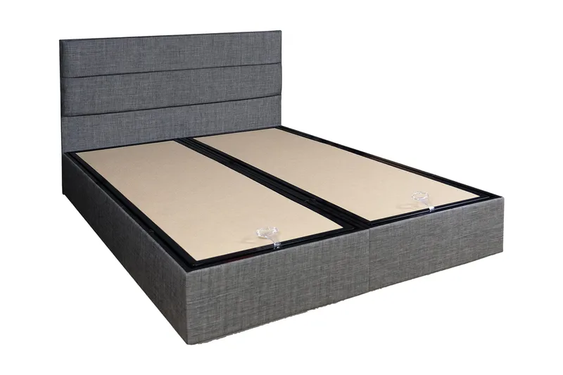 Argentu Sengeramme med Sengegavl 180x200 cm, Grå