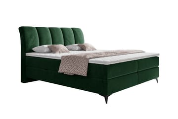 Aviemore Sengepakke med Opbevaring 180x200 cm med Sengegavl + Topmadras - Grøn - Møbler - Senge - Sengeramme & sengestel