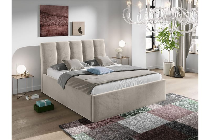 Aviemore Sengeramme 160x200 cm - Beige - Møbler - Senge - Sengeramme & sengestel