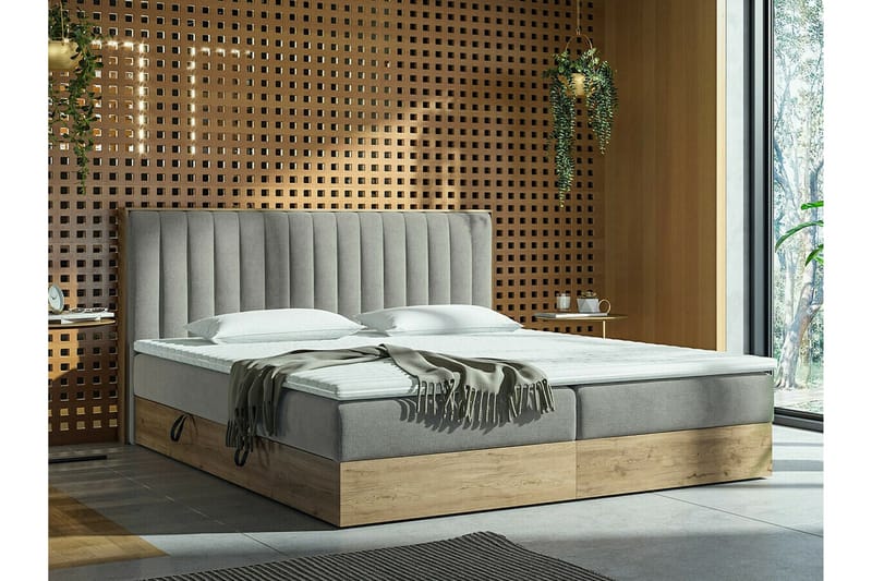 Aviemore Sengeramme 180x200 cm - Beige/Træ - Møbler - Senge - Sengeramme & sengestel