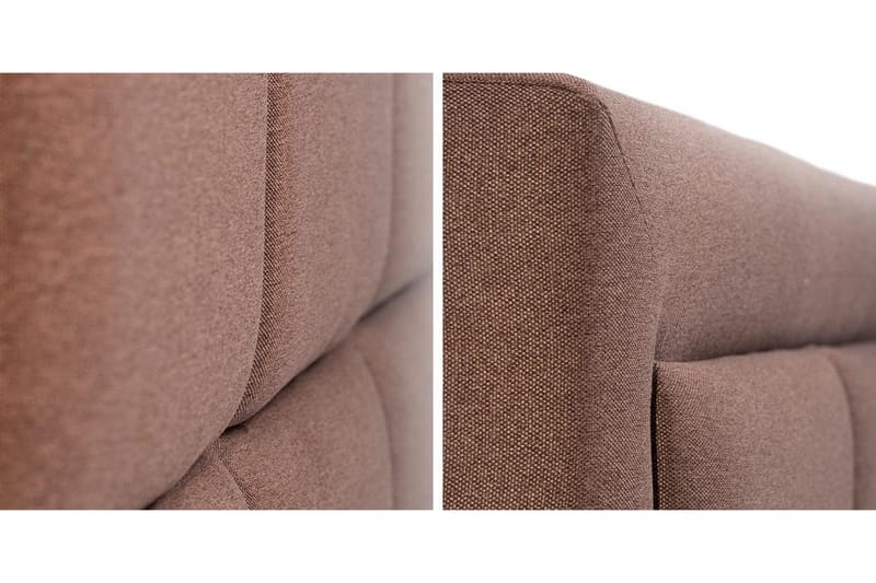 Axlunda Seng 200x200 cm Metalramme - Beige - Møbler - Senge - Sengeramme & sengestel