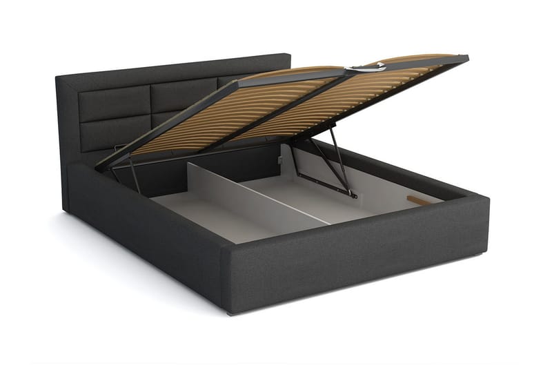 Axlunda Seng 200x200 cm Metalramme - Lysegrå - Møbler - Senge - Sengeramme & sengestel