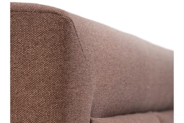 Axlunda Sengeramme 200x200 cm i Stof med Opbevaring og Sengegavl - Beige - Møbler - Senge - Sengeramme & sengestel