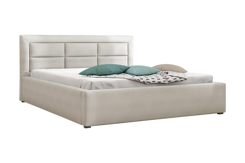 Axlunda Sengeramme 200x200 cm Metalramme - Hvid - Møbler - Senge - Sengeramme & sengestel
