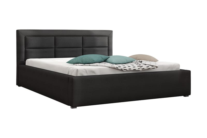 Axlunda Sengeramme 200x200 cm Metalramme - Mørkegrå - Møbler - Senge - Sengeramme & sengestel