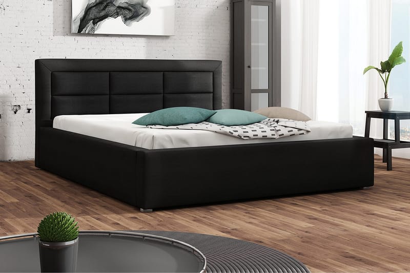 Axlunda Sengeramme 200x200 cm Metalramme - Sort - Møbler - Senge - Sengeramme & sengestel