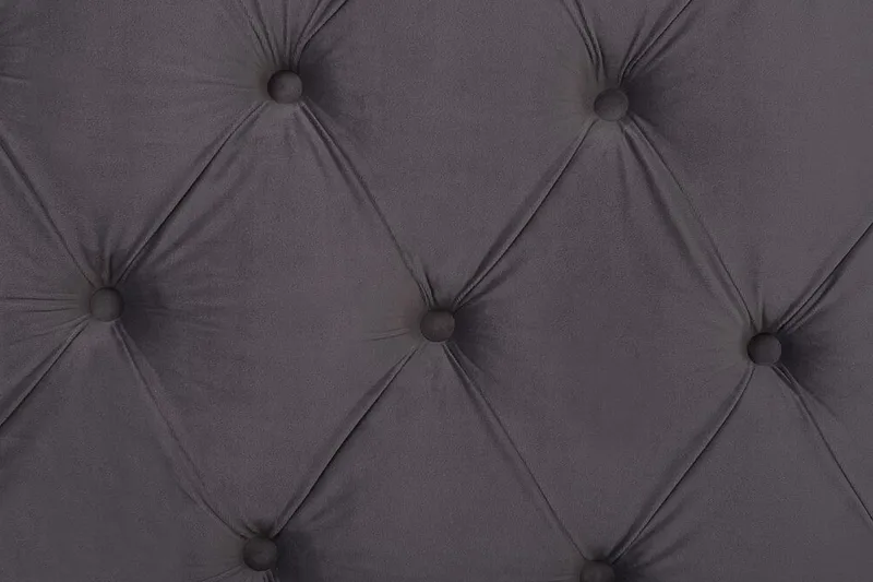 Ayette Dobbeltseng 160x200 cm - Grå/Velour - Møbler - Senge - Sengeramme & sengestel