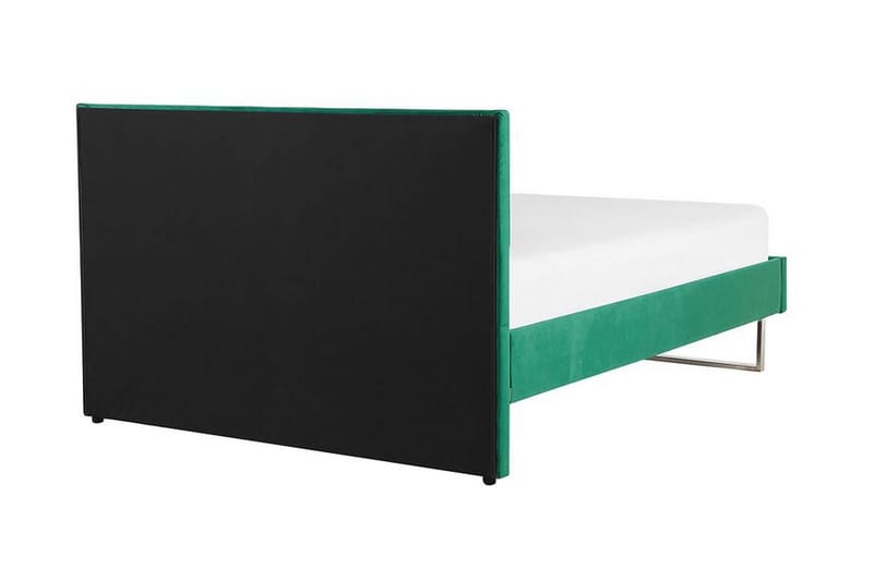 Badrou Seng 140x200 cm - Grøn/Velour - Sengeramme & sengestel