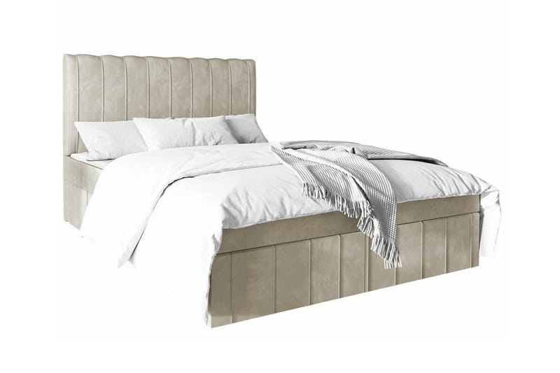 Bandon Sengeramme 140x200 cm - Beige - Sengeramme & sengestel