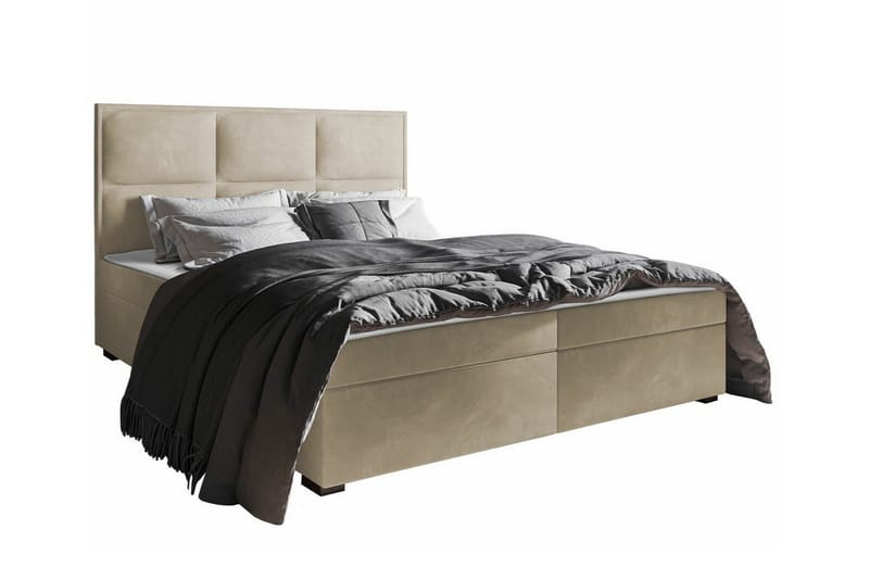 Bandon Sengeramme 160x200 cm - Beige - Sengeramme & sengestel