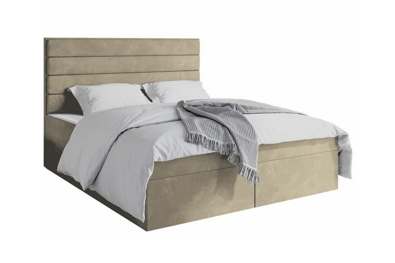 Bandon Sengeramme 160x200 cm - Beige - Sengeramme & sengestel