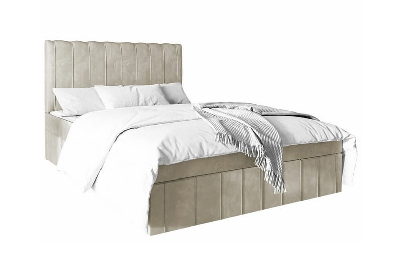 Bandon Sengeramme 160x200 cm - Beige - Sengeramme & sengestel