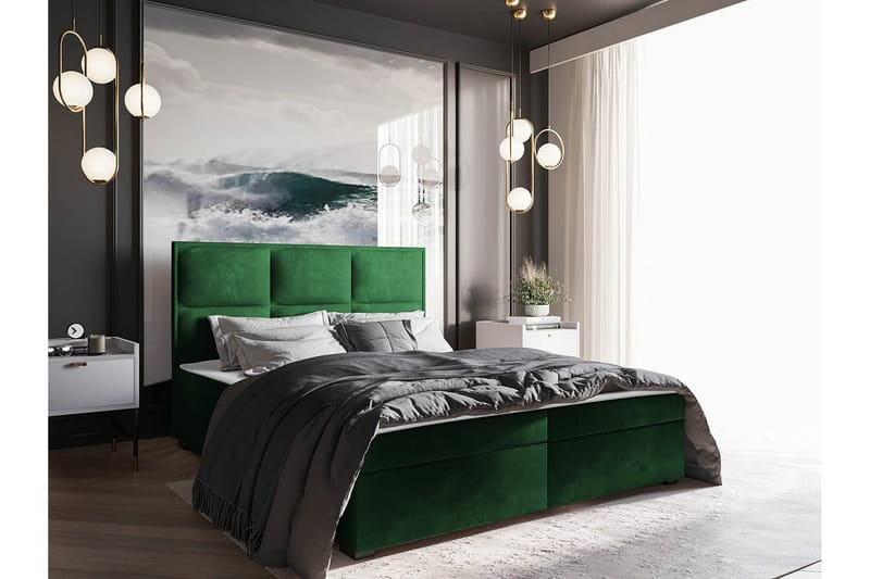 Bandon Sengeramme 160x200 cm - Grøn - Møbler - Senge - Sengeramme & sengestel