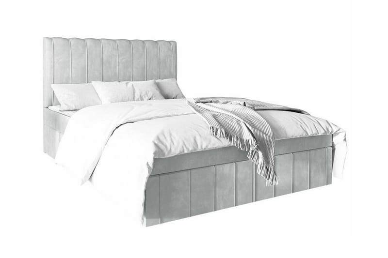 Bandon Sengeramme 160x200 cm - Lysegrå - Møbler - Senge - Sengeramme & sengestel