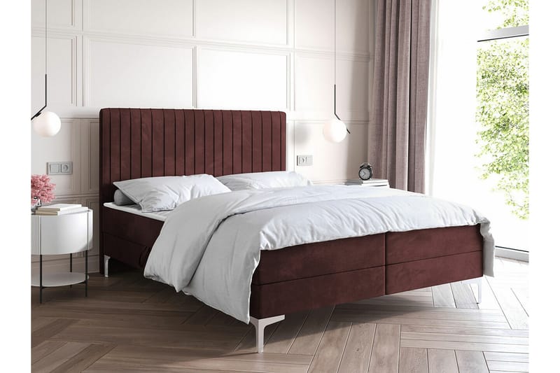 Bandon Sengeramme 180x200 cm - Brun/Rød - Møbler - Senge - Sengeramme & sengestel
