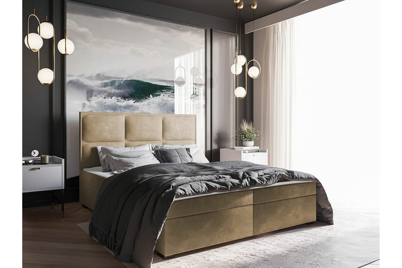 Bandon Sengeramme 180x200 cm - Mørkebrun - Møbler - Senge - Sengeramme & sengestel