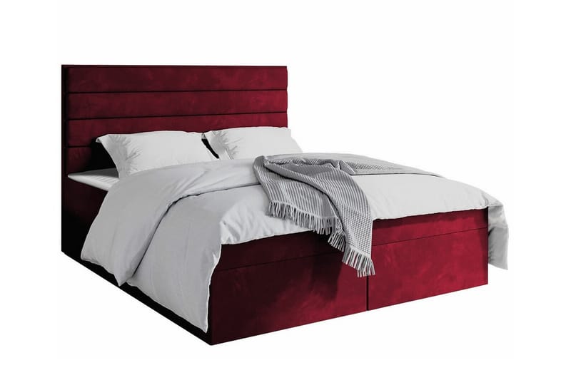 Bandon Sengeramme 180x200 cm - Mørkerød - Møbler - Senge - Sengeramme & sengestel