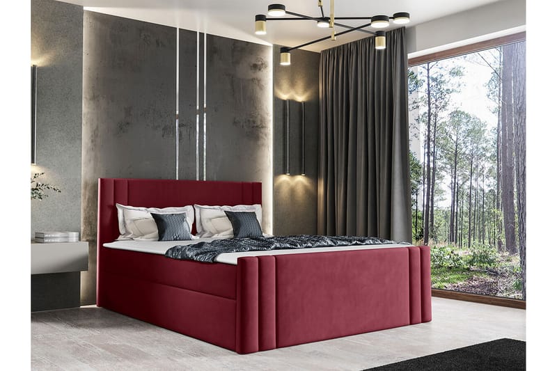Betvallen Sengeramme 160x200 cm - Vinrød - Møbler - Senge - Sengeramme & sengestel