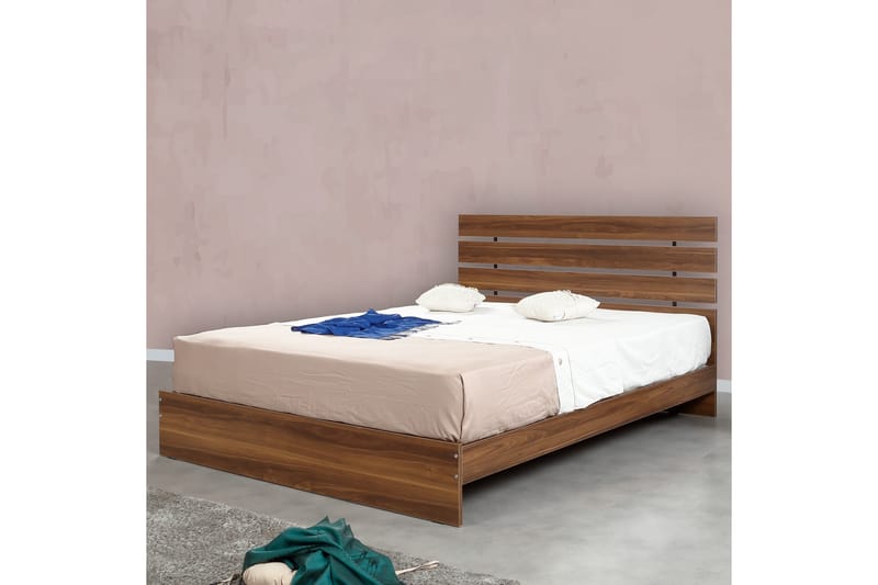 Bielany Sengeramme 185x205 cm Mørkebrun - Mørkebrun - Møbler - Senge - Sengeramme & sengestel