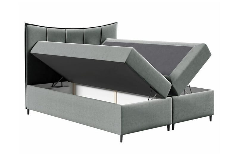 Boisdale Sängram 140x200 cm Dark green - Møbler - Senge - Sengeramme & sengestel