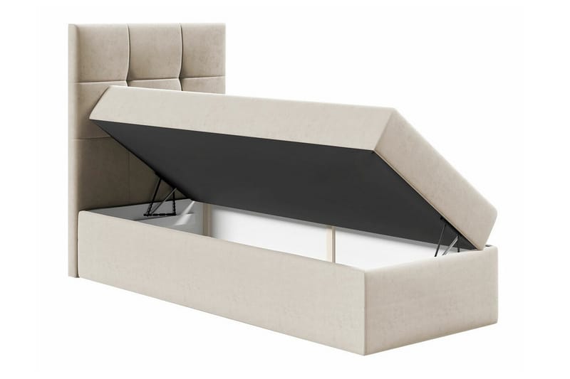 Boisdale Sengepakke med Opbevaring 80x200 cm med Sengegavl + Topmadras - Rød - Møbler - Senge - Sengeramme & sengestel