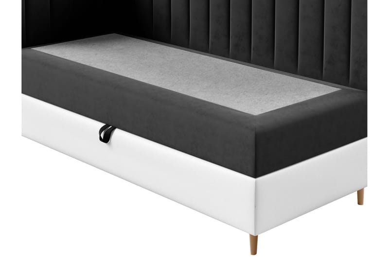 Boisdale Sengeramme 100x200 cm - Rød/Hvid - Møbler - Senge - Sengeramme & sengestel