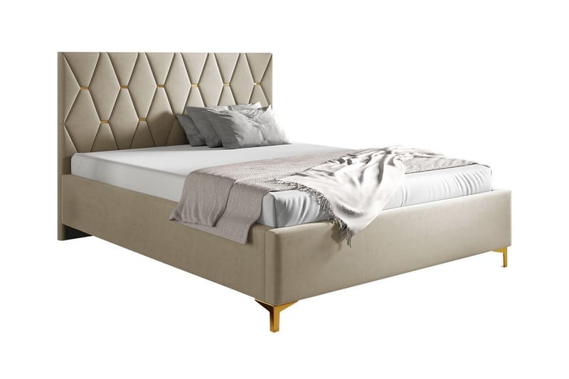 Boisdale Sengeramme 140x200 cm - Beige - Sengeramme & sengestel