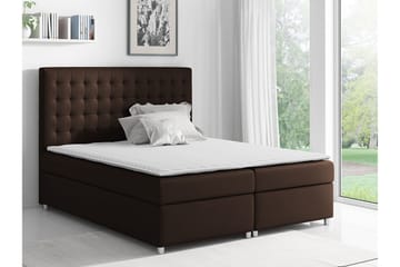 Boisdale Sengeramme 140x200 cm i Stof med Fasthedsgrad Medium - Brun - Møbler - Senge - Sengeramme & sengestel