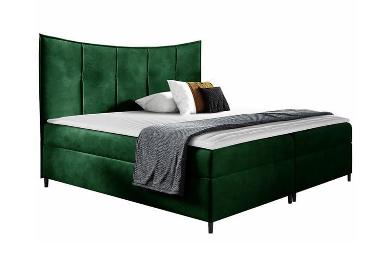 Boisdale Sengeramme 140x200 cm - Mørkegrøn - Møbler - Senge - Sengeramme & sengestel