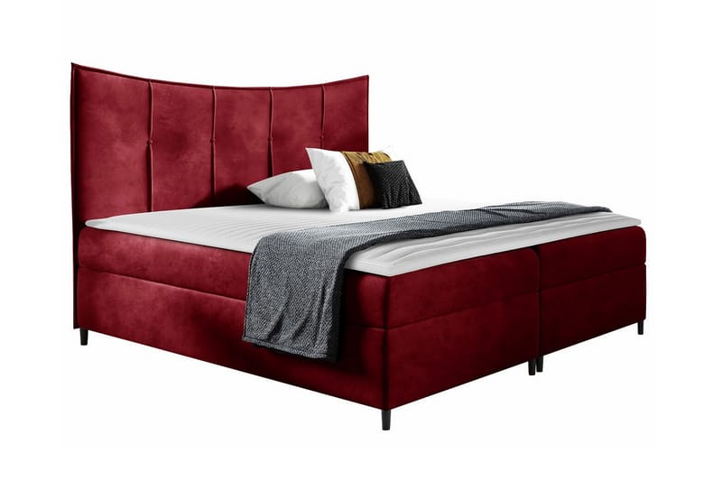 Boisdale Sengeramme 140x200 cm - Rød - Møbler - Senge - Sengeramme & sengestel