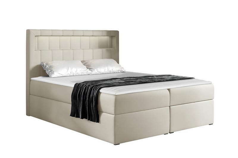 Boisdale Sengeramme 160x200 cm - Beige - Sengeramme & sengestel