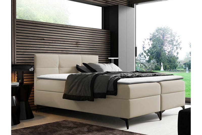 Boisdale Sengeramme 160x200 cm - Beige - Sengeramme & sengestel