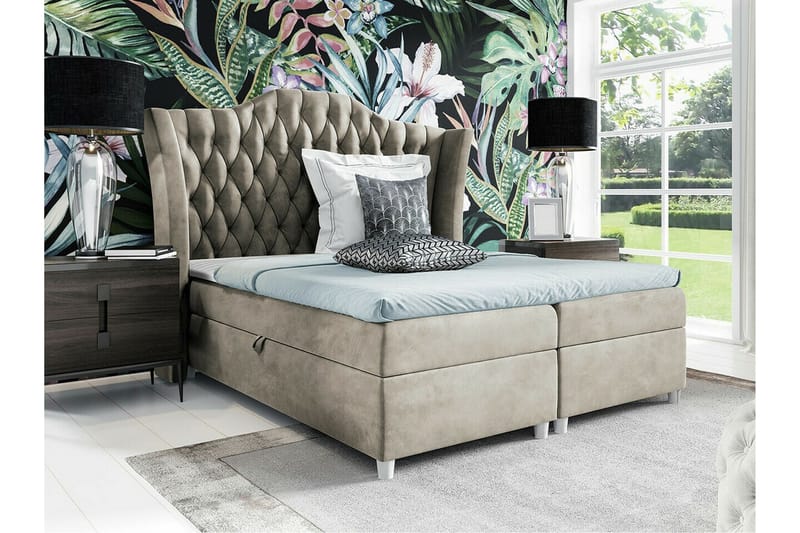 Boisdale Sengeramme 160x200 cm - Beige - Sengeramme & sengestel