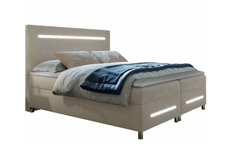 Boisdale Sengeramme 160x200 cm - Beige - Møbler - Senge - Sengeramme & sengestel