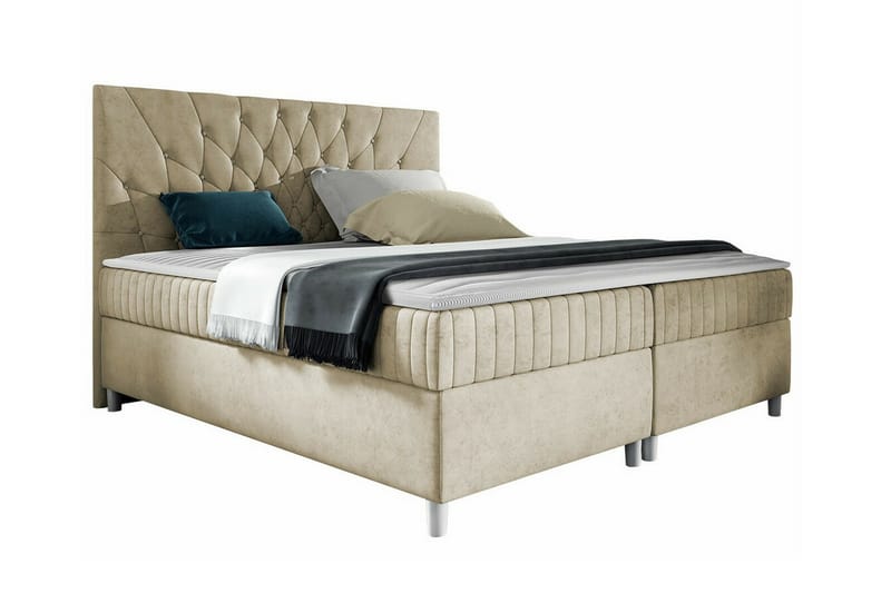 Boisdale Sengeramme 160x200 cm - Beige - Møbler - Senge - Sengeramme & sengestel