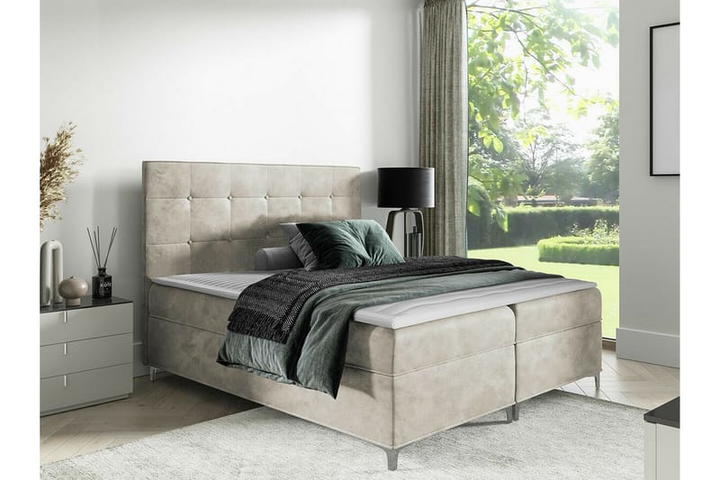 Boisdale Sengeramme 160x200 cm - Beige - Sengeramme & sengestel